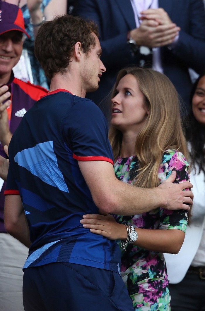 Andy Murray chia vui với cô bạn gái xinh đẹp Kim Sears.